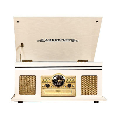 Arkrocket黑膠唱片機CD播放機多功能LP留聲機5合1木箱機音響