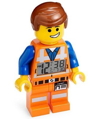 現貨【LEGO 樂高】100% 全新現貨/ 樂高電影系列: 工程師 艾密特 鬧鐘 數字時鐘 Emmet 人偶鬧鐘 公仔