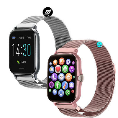 M85 通話手錶 錶帶 金屬錶帶 運動腕帶 DTAudio智能手錶S50 錶帶 替換錶帶 米蘭金屬磁吸錶帶