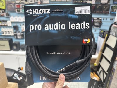 禾豐音響 5m 德國 KLOTZ M1 Pro Audio Lead 平衡線材 監聽喇叭 xlr-trs 導線