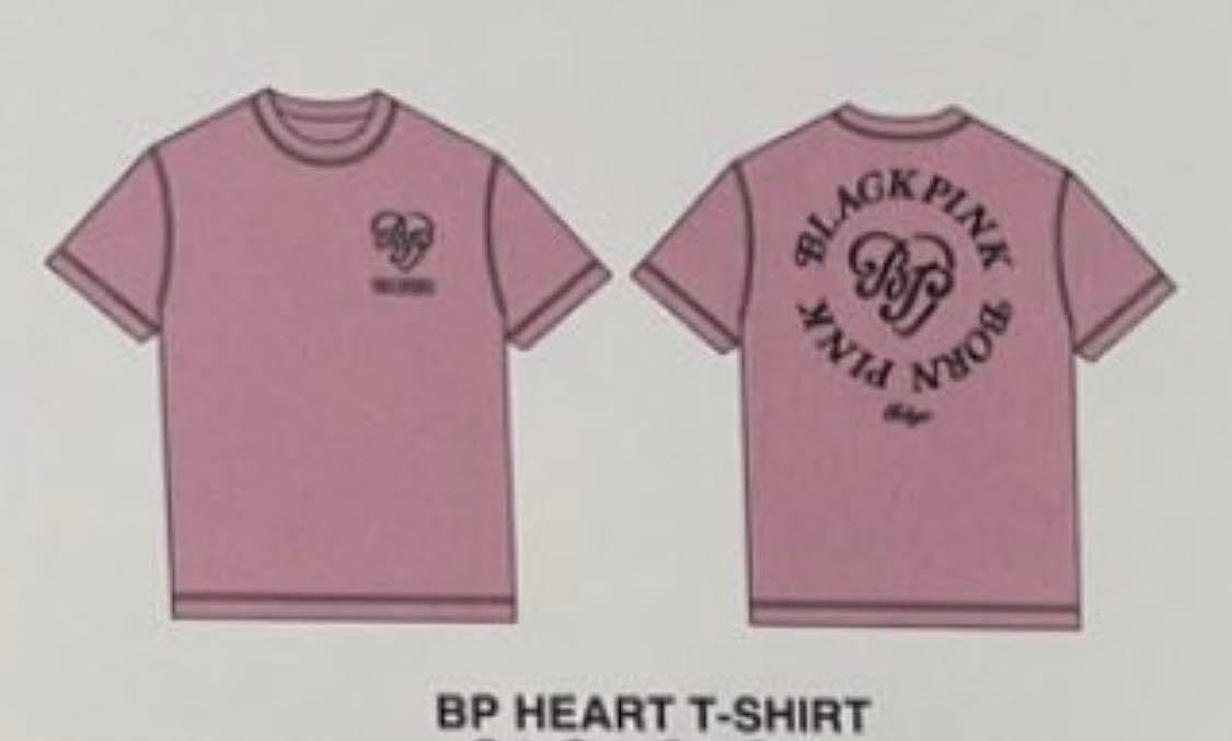 BLACKPINK x VERDY 聯名款BP HEART T-SHIRT BORN PINK TOKYO 粉色短袖