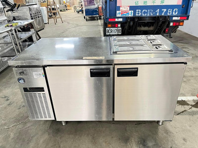 5尺沙拉吧工作台微冷凍冰箱 220V 建議溫度-3～-5度 適合退冰使用 欲購買者注意 非常漂亮 ️🌈萬能中古倉️🌈