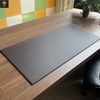 【熱賣精選】?商務辦公桌墊寫字墊板硬面電腦鍵盤墊書桌墊子加厚超大號黑色
