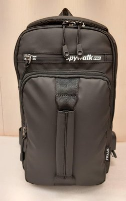 SPYWALK/尼龍/防潑水/胸包/單肩包/休閒側背包/S9359-1黑色
