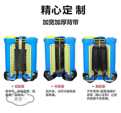 背負式電動噴霧器農用新型充電式自動噴打桶鋰電池噴壺-黃奈一