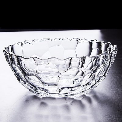 下殺-果盆斐倫特水果盤水晶玻璃碗創意現代家用簡約客廳茶幾大號果盆果籃