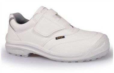 KPR尊王安全鞋 抗靜電黏貼型防滑工作鞋 塑鋼頭安全鞋 L-055WJSD白色