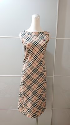BURBERRY 基本格紋洋裝/連身裙(A9)