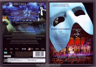 熱銷直出 韋伯歌劇魅影25周年紀念演出 Phantom of the Opera (DVD/dts)蝉韵文化音像BD藍光
