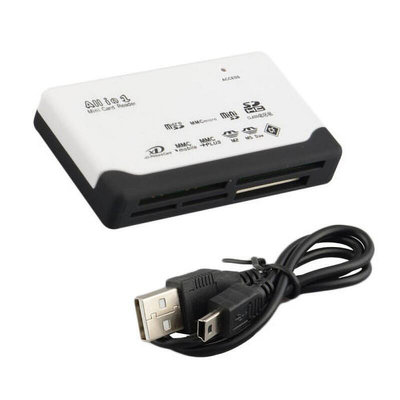 【現貨】USB 2.0 480Mbps多合一迷你讀卡器TF MS M2 XD CF Micro SD帶線