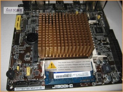 JULE 3C會社-華碩ASUS J1900I-C 含CPU 整合型 Mini-ITX + DDR3L 4G 記憶體