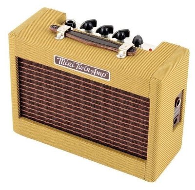 ☆唐尼樂器︵☆免運費 Fender MINI 57 TWIN-AMP 電吉他迷你小音箱 9V電池/變壓器供電