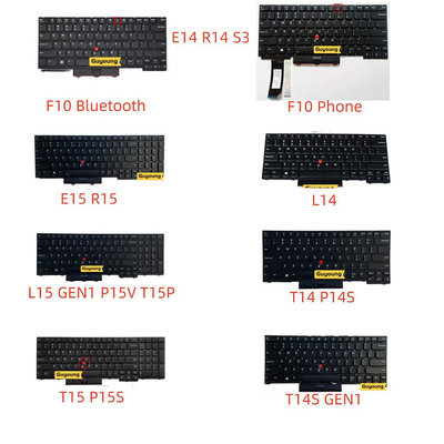 Yjx 鍵盤適用於聯想 Thinkpad E14 R14 S3 Gen2 E15 R15 L14 L15 P15V T1
