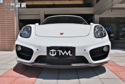 TWL台灣碳纖 Porsche保時捷 981 Cayman 原廠前保 改裝 德國前保桿