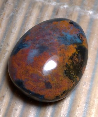 【礦鈺居】~印尼產的銅花藍寶~早期石~14公克