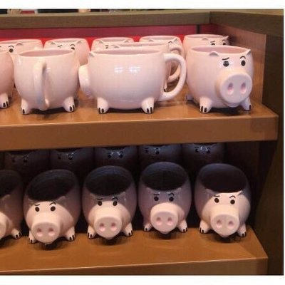 正版迪士尼火腿豬杯子 正版迪士尼 火腿豬杯子 玩具總動員豬 火腿豬周邊 迪士尼周邊