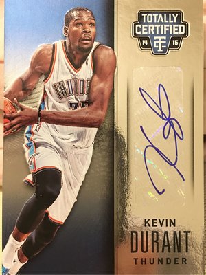 (免運) 死神KD Kevin Durant 限量49金屬亮面簽名卡 2014 MVP年 NBA籃網 雷霆雷帝 杜蘭特 Panini Auto
