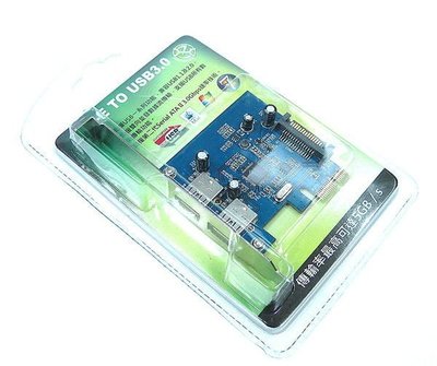 光華CUMA散熱精品*EASYDIY USB3.0 擴充卡 PCI-E介面/後方2 PORT輸出/接SATA電源~現貨