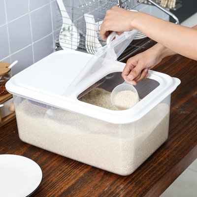 熱銷 米桶 米箱塑料防蟲防潮面粉桶廚房米缸米罐米桶家用8kg米盒子
