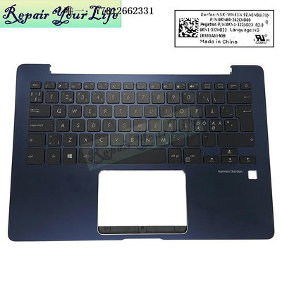 電腦零件ASUS華碩UX331 UX331UN UX331UA 筆記本鍵盤藍色C殼ND NE SW筆電配件