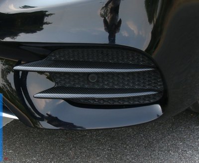 朋馳賓士Benz W205前下霧燈 裝飾 黑色 風刀 C180 C200 C300 C43 C63 AMG coupe