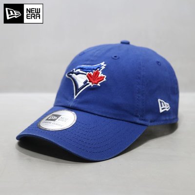 現貨優選#NewEra鴨舌帽Casual Classic軟頂大標多倫多藍鳥MLB棒球帽藍色潮簡約