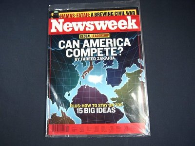 【懶得出門二手書】英文雜誌《Newsweek》CAN AMERICA COMPETE  2006.6.26 (無光碟)│全新(21F32)