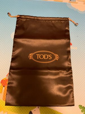 全新 TOD'S 緞面 束口鞋袋/防塵袋/收納袋