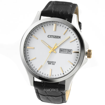 現貨 可自取 CITIZEN BF2009-11A 星辰錶 手錶 42mm 白色面盤 黑色皮錶帶 男錶女錶