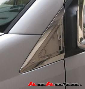 VW CRAFTER -2015 大T5 大福斯 德國 不鏽鋼照後鏡前蓋三角型飾蓋 非一般塑膠鍍鉻品