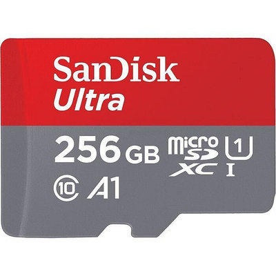 🔥記憶卡 高速記憶卡 SanDisk Ultra microSD 記憶卡 256G  A1 TF 小卡 紅卡