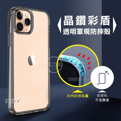 威力家 CITY晶鑽彩盾 iPhone 11 Pro Max 6.5吋 抗發黃透明殼 氣囊軍規防摔殻 手機殼(石墨灰)