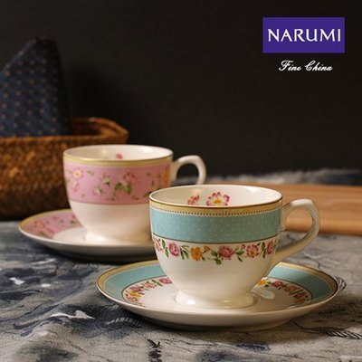 熱銷 NARUMI正品彩藍下午茶茶具骨瓷咖啡杯咖啡陶瓷杯歐式咖啡杯