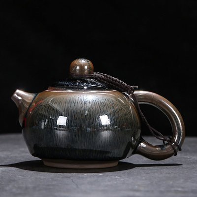 “正品”建盞茶具套裝建陽鐵胎單壺功夫茶具家用茶壺蓋碗喝茶柴燒茶壺過濾