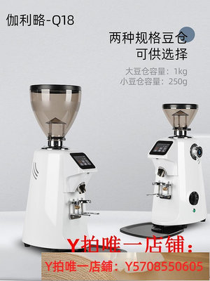伽利略Q18專業意式咖啡商用定量磨豆機 國產電動咖啡數控研磨機