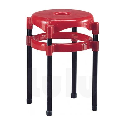 【Lulu】 中洞椅 紅色 345-6 ┃ 板凳 圓凳 鐵凳 矮凳 鐵椅 圓椅 餐椅 辦桌椅 休閒椅 椅子 塑膠椅 造型