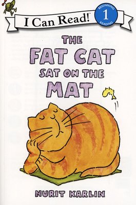 ＊小貝比的家＊THE FAT CAT SAT ON THE MAT / L1/平裝/3~6歲