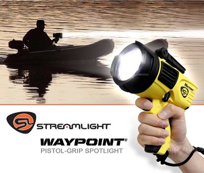 【EMS軍】美國Streamlight WayPoint LED高性能槍把型搜救探照燈-(公司貨)#44900黃