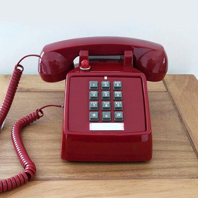 【現貨】24H出貨座機 電話機 辦公電話機 比特25T老式按鍵仿古復古座機古董時尚創意電話機美式機械鈴聲