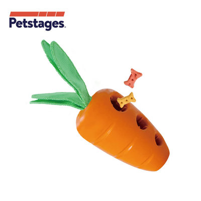 美國 Petstages 67674 益智胡蘿蔔 磨牙 潔齒 啃咬 益智玩具 狗玩具 耐咬玩具 狗