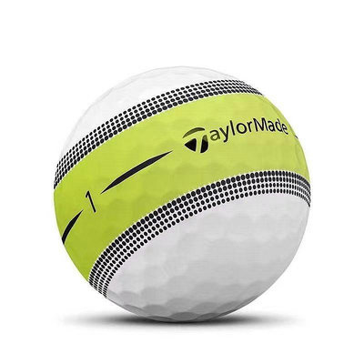 高爾夫服 高爾夫二手球TaylorMade三層球綠色帶瞄準線推桿球9-10成新