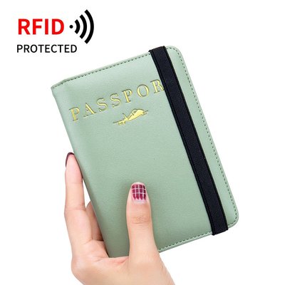 證件包真皮包包Passportcover護照包rfid女真皮多功能韓國旅行男女防盜護照夾