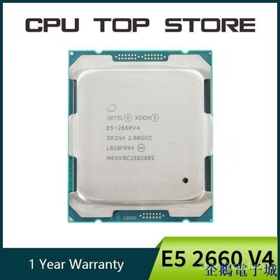 溜溜雜貨檔CPU Used INTEL XEON E5 2660 V4 CPU Processor 14 CORE 2.0G