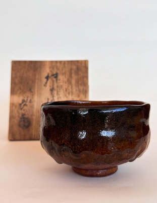 【二手】 日本大桶燒 茶碗 長樂 大通燒 百年老碗1673 古玩雜項 回流【好運來】