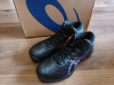 2 黑魂配色寬楦籃球鞋Asics Gelhoop V14 4E US11.5 29cm 全新正品公司貨