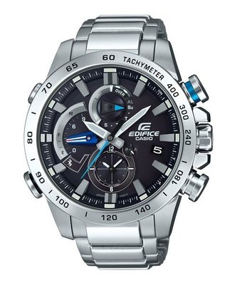 CASIO 卡西歐 EDIFICE 太陽能 藍牙 三眼計時 賽車 男錶 不鏽鋼腕錶設計EQB-800D-1A