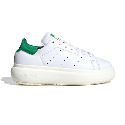 Adidas Stan Smith PF W 女 綠色 皮革 厚底 三葉草 休閒鞋 ID2786