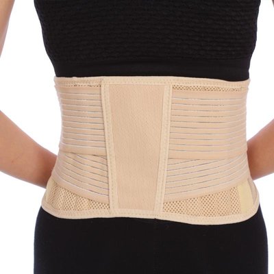 加壓磁石薄款透氣收腹帶支撐塑形保護腰部男女士運動健身護腰帶