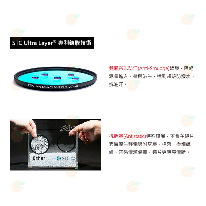 送蔡司拭鏡紙10包 台灣製 STC UV-IR CUT 625nm 77mm 紅外線截止式濾鏡 防潑水 18個月保固