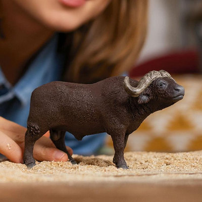 思某樂 德國正品 2024年新 非洲水牛 仿真動物模型兒童玩具 14872